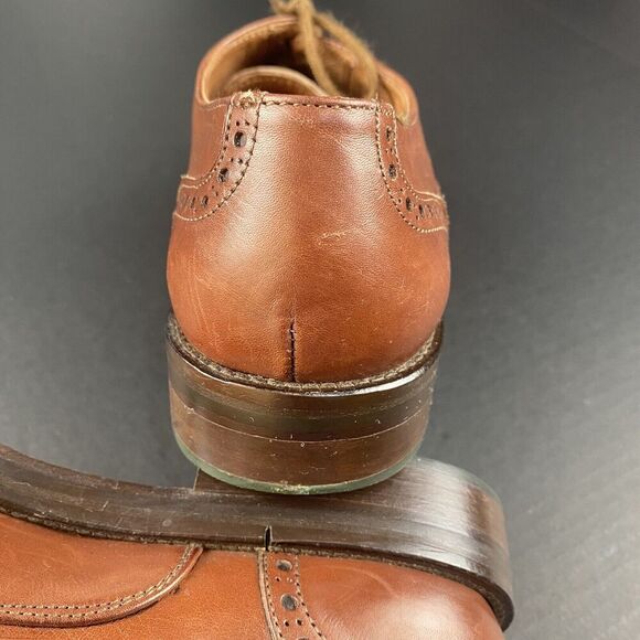 Mens David & Joan Leather Italy Oxford Lace Up Cap Toe‎ Dress Shoes US Size 8 - Picture 8 of 16